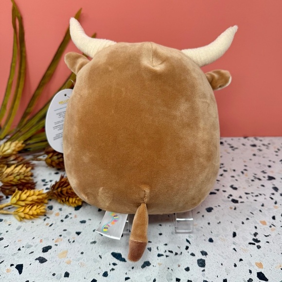 NEW Squishmallows Wilfred 7” Bull Ribbed Horn Tan Plushie Stuffed Animal Sz S - Picture 4 of 10